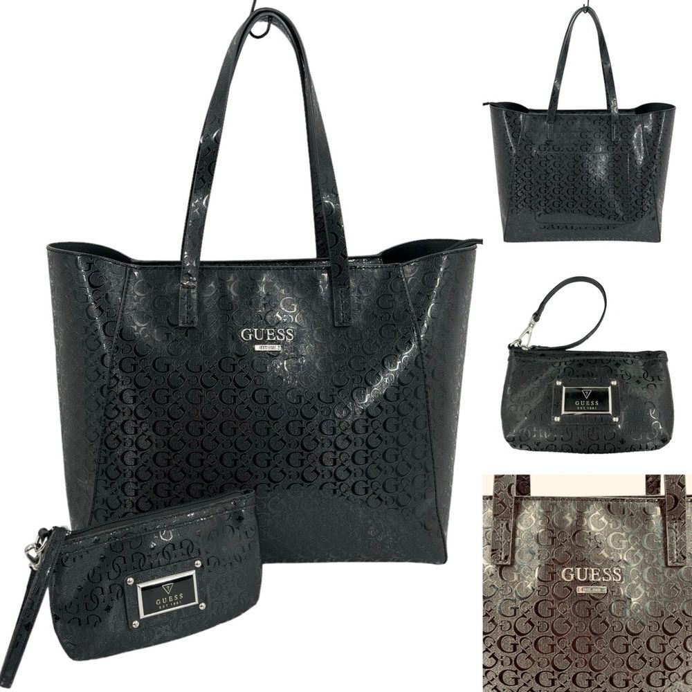 Guess Large Tote Bag and Matching Wristlet Travel Professional